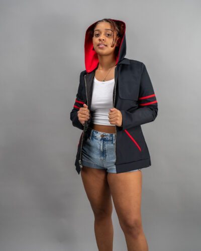 Detachable Hooded Nylon Jacket