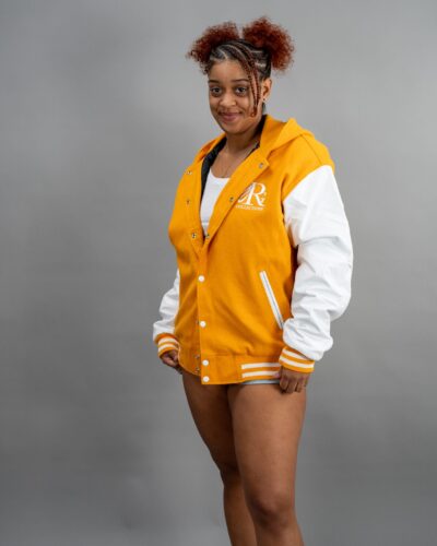 Hooded Varsity Letterman Jacket